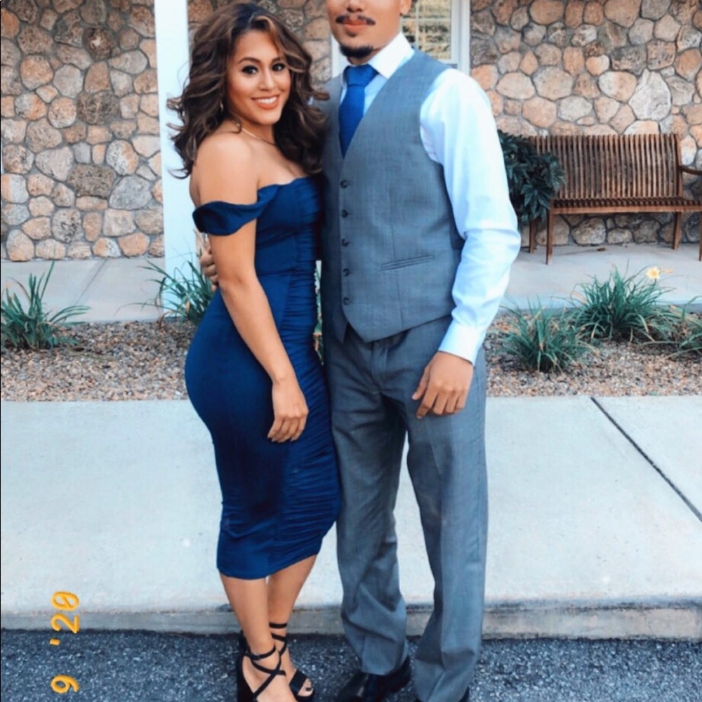 Teal/blue dress